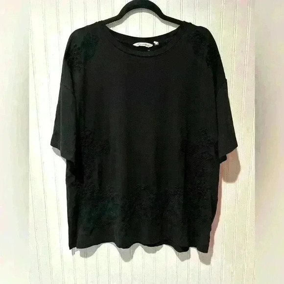 Soft surroundings lace embroidered pull over top sz. XL. Boho feminine casual - Picture 1 of 7